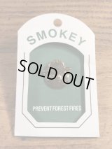 Smokey Bear “Prevent Forest Fires” Metal Pins　スモーキーベア　ビンテージ　ピンバッジ　アドキャラ　90年代〜