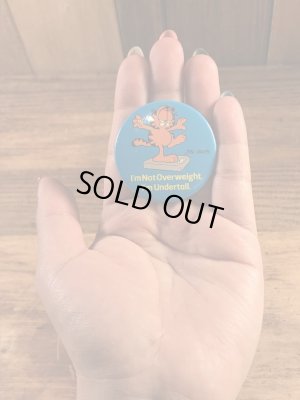 ガーフィールドの金属製のビンテージ缶バッジ