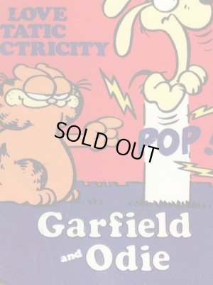 ガーフィールドとオーディーが描かれた80年代ビンテージ缶バッジ