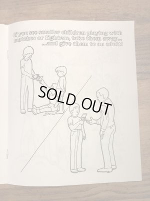 企業キャラクターのスモーキーベアの90’s〜ヴィンテージの塗り絵