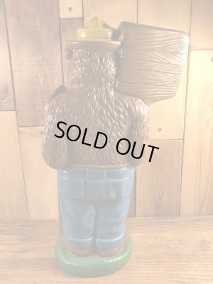 アドバタイジングキャラクターのスモーキーザベアの70年代ビンテージコインバンク