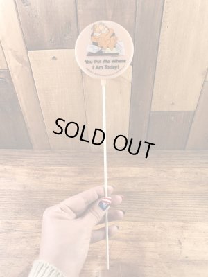 ガーフィールドのメッセージ書かれた80年代ビンテージオーナメント