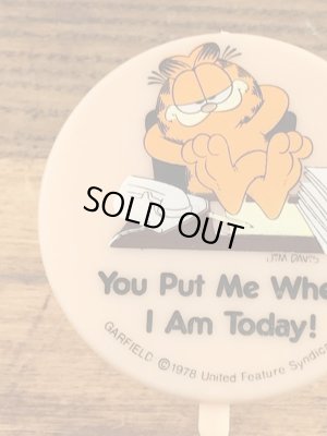 Dakin社製のガーフィールドの80’sヴィンテージメッセージプレート