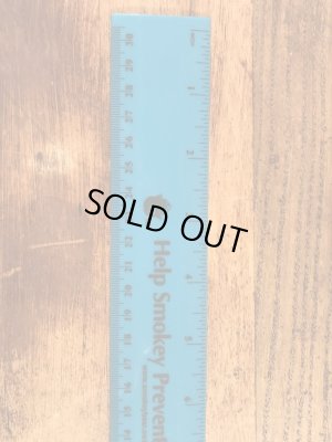 企業キャラクターのスモーキーベアの90’s〜ヴィンテージ定規