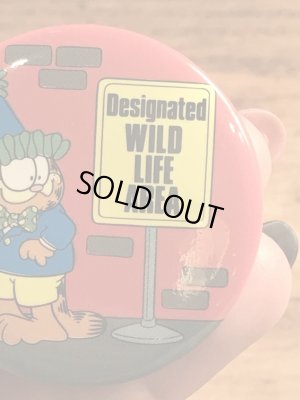 ガーフィールドの金属製のビンテージ缶バッジ