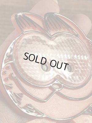 ケロッグのおまけについていたガーフィールドの80’sヴィンテージ反射プレート