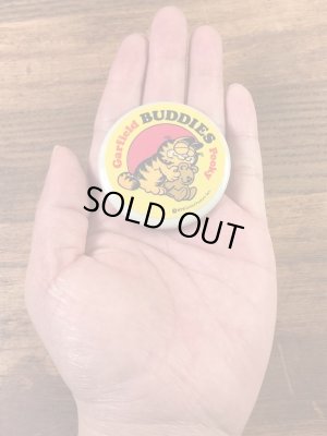 ガーフィールドとプーキーが描かれた80年代ビンテージ缶バッジ