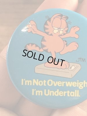 ガーフィールドの金属製のヴィンテージ缶バッチ