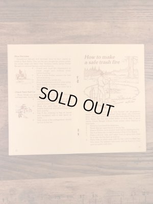 企業キャラクターのスモーキーベアの80’sヴィンテージハンドブック