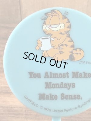 ガーフィールドのメッセージ書かれた80年代ビンテージオーナメント