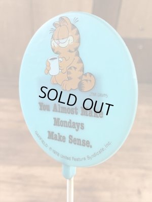 ガーフィールドのメッセージ書かれた80年代ビンテージオーナメント