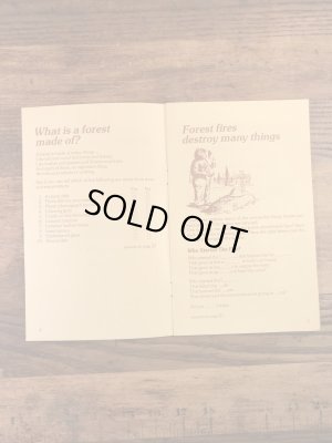 企業キャラクターのスモーキーベアの80’sヴィンテージハンドブック