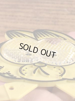 ケロッグのおまけについていたガーフィールドの80’sヴィンテージ反射プレート