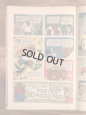 企業キャラクターのスモーキーベアの70’sヴィンテージの漫画