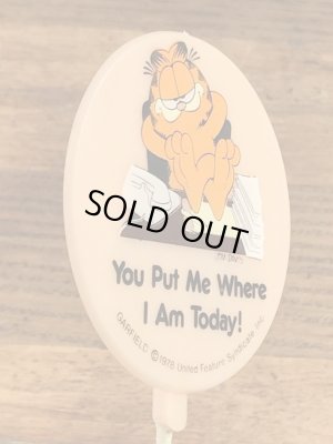 ガーフィールドのメッセージ書かれた80年代ビンテージオーナメント