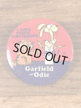 Garfield and Odie Tin Badge　ガーフィールド　ビンテージ　缶バッジ　80年代