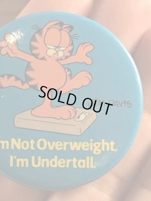 ガーフィールドの金属製のビンテージ缶バッジ