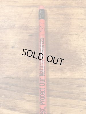 アドバタイジングキャラクターのスモーキーベアの90年代〜ビンテージの鉛筆