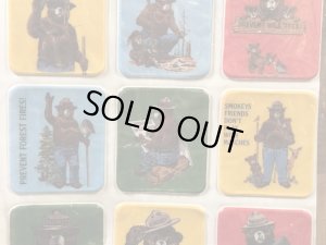 企業キャラクターのスモーキーベアの80’s〜ヴィンテージステッカーシート