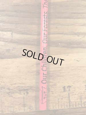 アドバタイジングキャラクターのスモーキーベアの90年代〜ビンテージの鉛筆