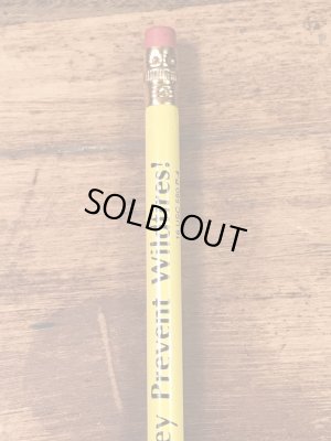 アドバタイジングキャラクターのスモーキーベアの90年代〜ビンテージの鉛筆