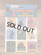 Smokey Bear Vinyl Stickers　スモーキーベア　ビンテージ　ビニールステッカー　アドバタイジングキャラクター　80年代〜