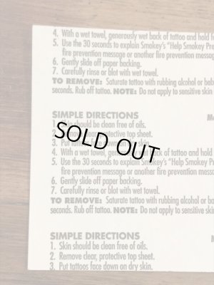 アドバタイジングキャラクターのスモーキーベアの90年代〜ビンテージデカール