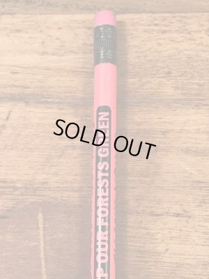 企業キャラクターのスモーキーベアの90’s〜ヴィンテージえんぴつ