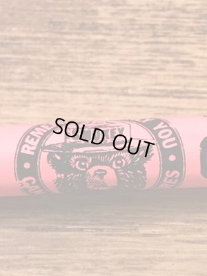 企業キャラクターのスモーキーベアの90’s〜ヴィンテージえんぴつ