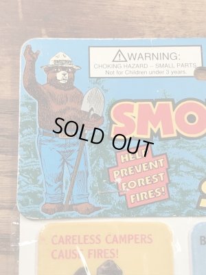 企業キャラクターのスモーキーベアの80’s〜ヴィンテージステッカーシート