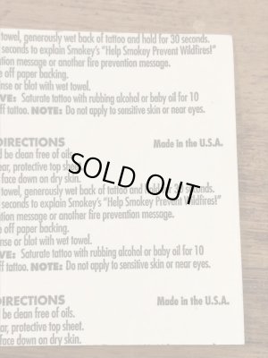 企業キャラクターのスモーキーベアの90’s〜ヴィンテージステッカー