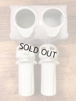 スカルのメイドインジャパン製の50年代ビンテージソルト＆ペッパー