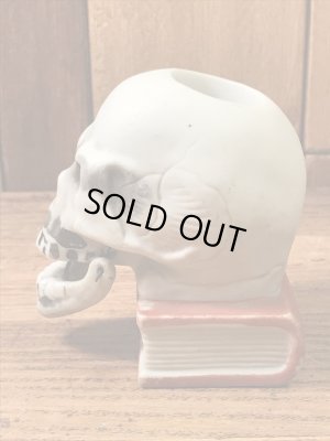 顎がゆらゆら揺れるスカルオンブックの50’sヴィンテージマッチホルダー