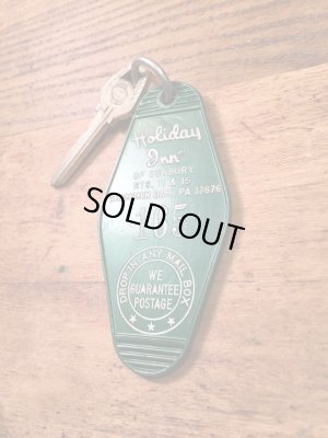 アメリカのモーテル「HOLIDAY INNホリデイイン」のルームキーで使用されていた70年代ビンテージモーテルキー