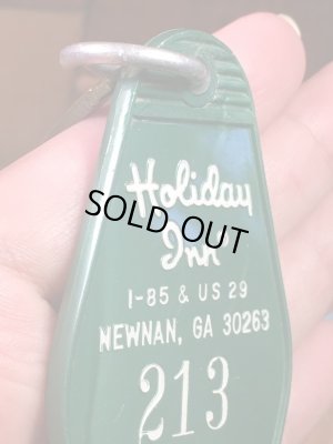 アメリカのモーテル「HOLIDAY INNホリデイイン」のルームキーで使用されていた70年代ビンテージモーテルキー