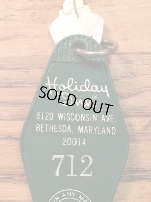 アメリカのモーテル「HOLIDAY INNホリデイイン」のルームキーで使用されていた60〜70年代ビンテージモーテルキー