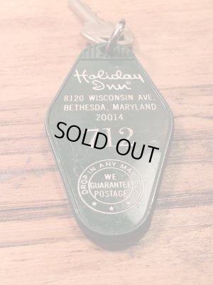 アメリカのモーテル「HOLIDAY INNホリデイイン」のルームキーで使用されていた60〜70年代ビンテージモーテルキー