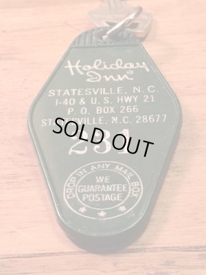 アメリカのモーテル「HOLIDAY INNホリデイイン」のルームキーで使用されていた60〜70年代ビンテージモーテルキー