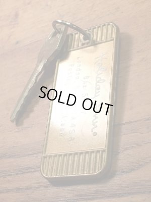 アメリカのモーテル「HOLIDAY INNホリデイイン」のルームキーで使用されていた60〜70年代ビンテージモーテルキー