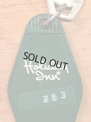 アメリカのモーテル「HOLIDAY INNホリデイイン」のルームキーで使用されていた60〜70年代ビンテージモーテルキー