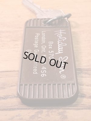 アメリカのモーテル「HOLIDAY INNホリデイイン」のルームキーで使用されていた60〜70年代ビンテージモーテルキー