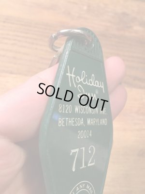 アメリカのモーテル「HOLIDAY INNホリデイイン」のルームキーで使用されていた60〜70年代ビンテージモーテルキー
