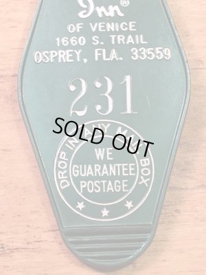 アメリカのモーテル「HOLIDAY INNホリデイイン」のルームキーで使用されていた70年代ビンテージモーテルキー