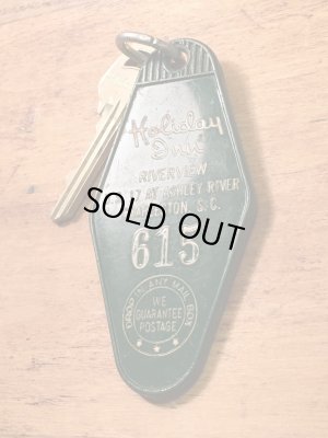 アメリカのモーテル「HOLIDAY INNホリデイイン」のルームキーで使用されていた60〜70年代ビンテージモーテルキー