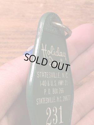 アメリカのモーテル「HOLIDAY INNホリデイイン」のルームキーで使用されていた60〜70年代ビンテージモーテルキー