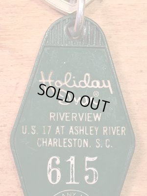 アメリカのモーテル「HOLIDAY INNホリデイイン」のルームキーで使用されていた60〜70年代ビンテージモーテルキー