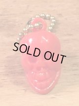 Skull Keychain”Red”　スカルキーチェーン　キーホルダー　ビンテージ　60〜70年代