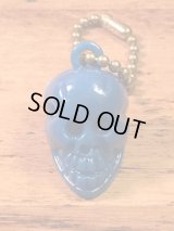 Skull Keychain”Blue”　スカルキーチェーン　キーホルダー　ビンテージ　60〜70年代