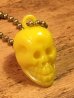 画像2: Skull Keychain”Yellow”　スカルキーチェーン　キーホルダー　ビンテージ　60〜70年代 (2)