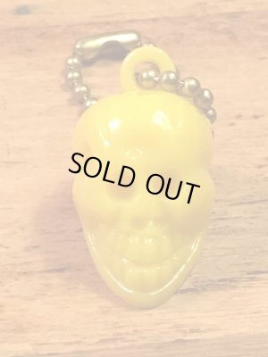 画像1: Skull Keychain”Yellow”　スカルキーチェーン　キーホルダー　ビンテージ　60〜70年代